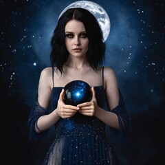 Naklejka premium Descubre la Magia del Cosmos en tus Manos 
