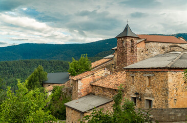 Abella old town, in Pirineos, Huesca (Spain) 