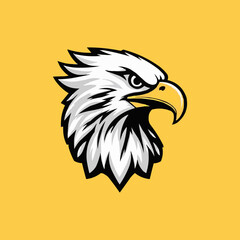 Eagle head vector logo, eagle icon, mascot illustration