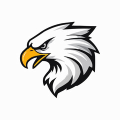 Eagle head vector logo, eagle icon, mascot illustration