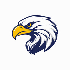 Fototapeta premium Eagle head vector logo, eagle icon, mascot illustration