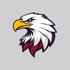 Eagle head vector logo, eagle icon, mascot illustration