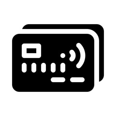 debit card glyph icon