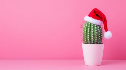 Cactus Wearing Santa Hat
