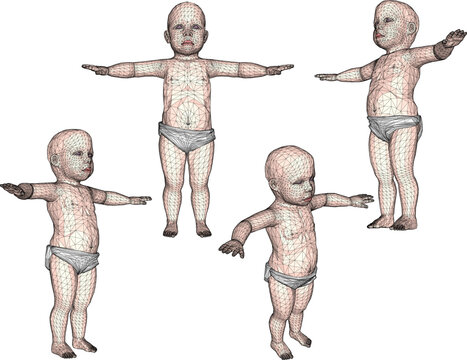 Vector sketch illustration design of the ghost of a small child tuyul stealing money