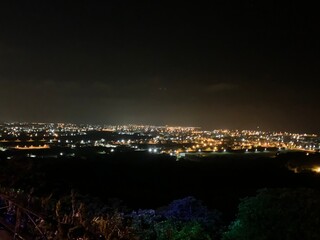 Naklejka premium night city view