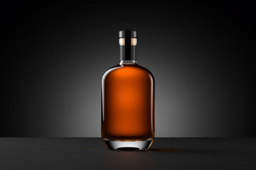 Realistic whiskey bottle mockup featuring detailed label design and premium packaging. Perfect for showcasing branding, label design, and packaging for craft spirits and premium whiskey products.