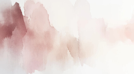 Abstract horizontal watercolor background. Hand drawn vector texture. Brush stroked painting pastel color watercolour