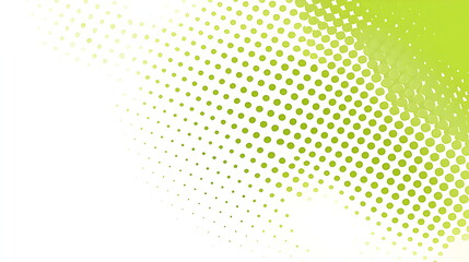 Abstract halftone pattern vector design in lemon green dots, with green dots in circular shapes, perfect for wallpaper or digital art 