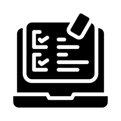 digital note glyph icon