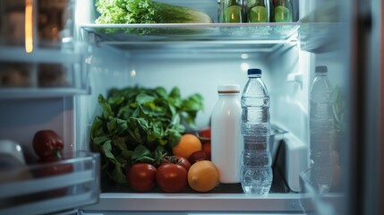 A Fresh Look Inside: A Well-Stocked Refrigerator