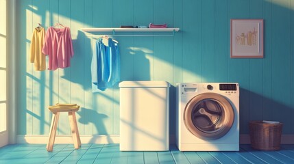 Sunny Laundry Room