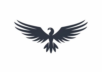 Eagle Hawk Silhouette Vector Art Illustration Design