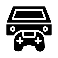 video games glyph icon