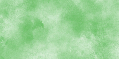 Abstract green color clouds background, Vibrant mint green grunge texture with puffy and blurry natural clear clouds,  grunge light mint green watercolor background clouds texture backdrop.