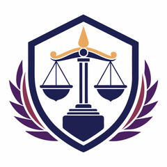 Law Firm Logo art Vector