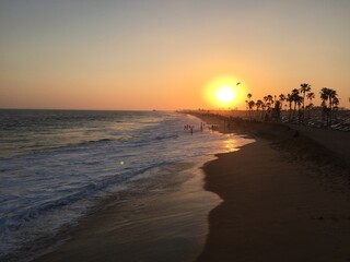 sunset at the beach