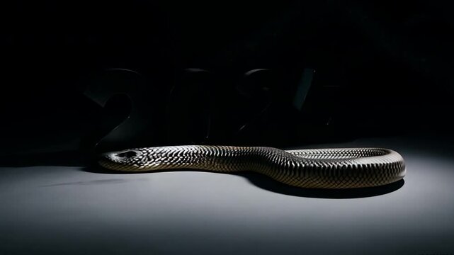 animation transformation changes in 2025. Concept new year. Year of the snake