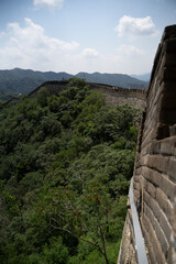 the great Chinese wall in Mutianyu region