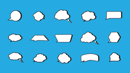 speech bubble set. speech bubble collection.  Speech bubble comic