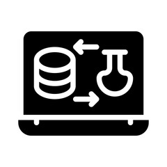 data science glyph icon