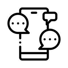 SMS line icon