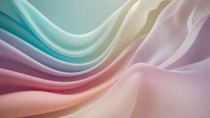 Pastel Dreamscape: Immerse yourself in the soothing embrace of iridescent pastel hues, where ethereal waves of color dance and flow in a harmonious symphony of tranquility.