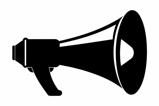 recommend clip art: megaphone icon, megaphone silhouette vector, Loudspeaker megaphone line art icon	