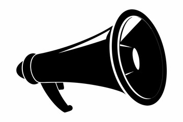 megaphone icon, megaphone silhouette vector, Loudspeaker megaphone line art icon	