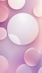 A blurred background with large, diffused bokeh circles in shades of pink and lavender, on a plain white background, creating a soft, romantic atmosphere.

