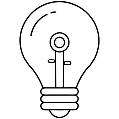 Light Bulb Vector Silhouette