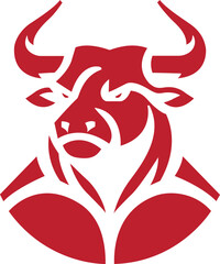 bull head logo vector illustration
