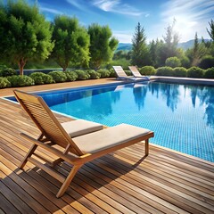View of luxurious hotel pool