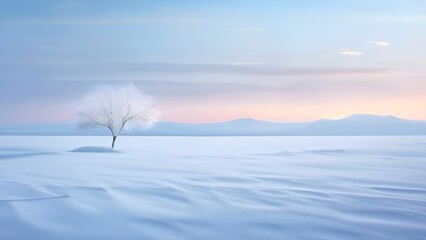 Abstract minimalist winter landscape background	