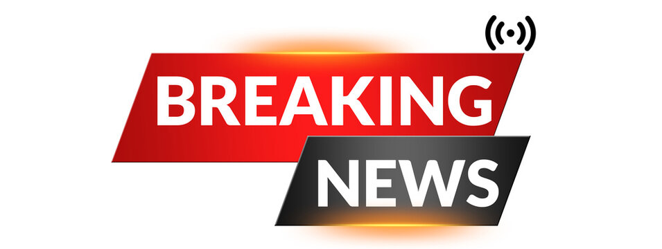 Breaking News Label Banner