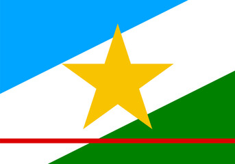 Flag of Roraima state (Federative Republic of Brazil)