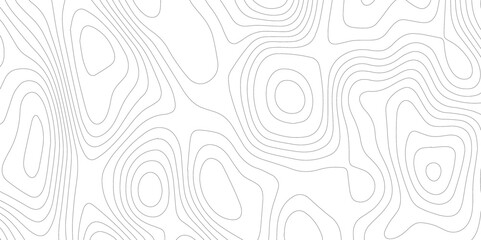 Background of the topographic map with geometric lines, The black on white contours topography stylized map of geography with lines, Geographic mountain relief contour map.