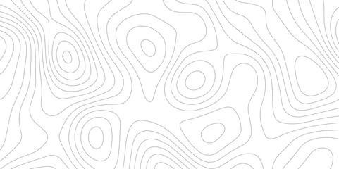 Modern and curved abstract geometric line background, The black on white contours topography stylized map of geography with lines, Geographic mountain relief contour map.