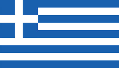 Flag of greece , National Flag of Greece , flat vector