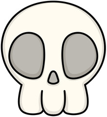 Cute Groovy Skull for Halloween Decor and Art