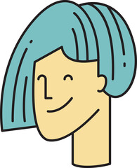 Woman Avatar Comic Character Style