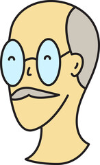 Old Man Avatar Comic Character Style