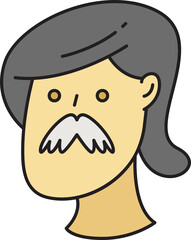 Old Man Avatar Comic Character Style