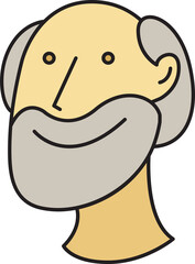 Bald Man Avatar Comic Character Style