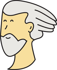 Old Man Avatar Comic Character Style