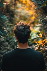 Autumn Escape: A Moment of Solace in the Vibrant Forest