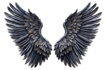 Fototapeta premium angel wings isolated on white Background
