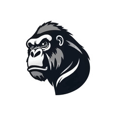 Gorilla head logo vector illustration. Gorilla mascot design