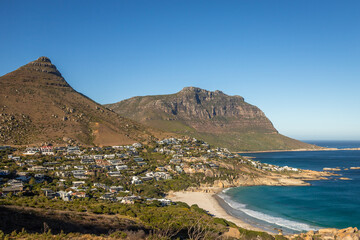 Exposure of the Twelve Apostles, part of the Table Mountain complex in Camps Bay, Cape Town, South Africa