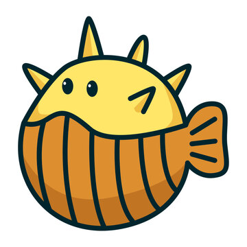 recommend clip art: Puffer fish vector